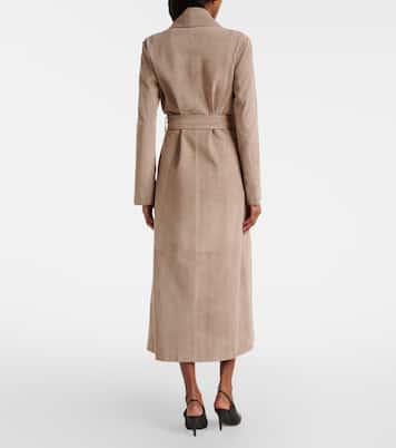 Gallery绒面革大衣 | Nour Hammour