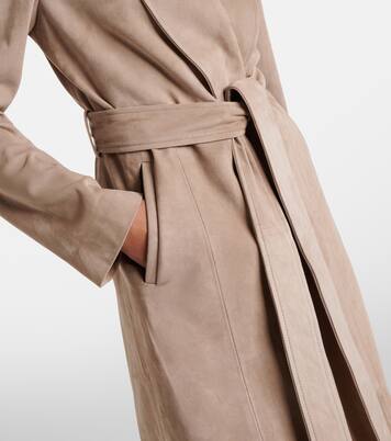 Gallery绒面革大衣 | Nour Hammour