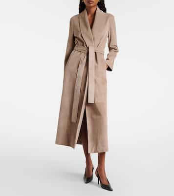 Gallery绒面革大衣 | Nour Hammour