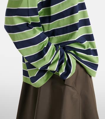 Striped cotton jersey T-shirt | Prada