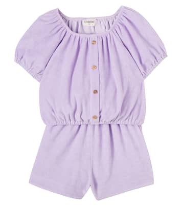 Judy cotton-blend terry top and shorts set | Cozmo