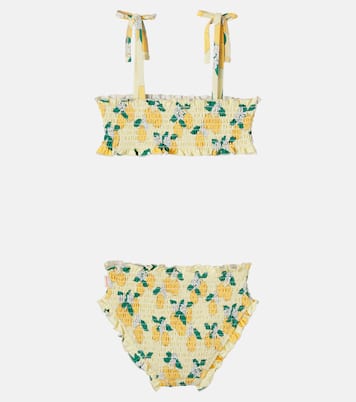 Oranges smocked bikini | Tinycottons