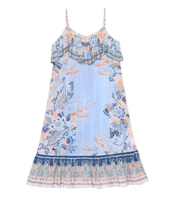 Vestido largo de algodón estampado | Camilla Kids