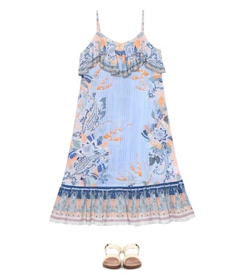 Vestido largo de algodón estampado | Camilla Kids