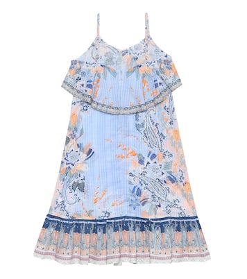 Vestido largo de algodón estampado | Camilla Kids