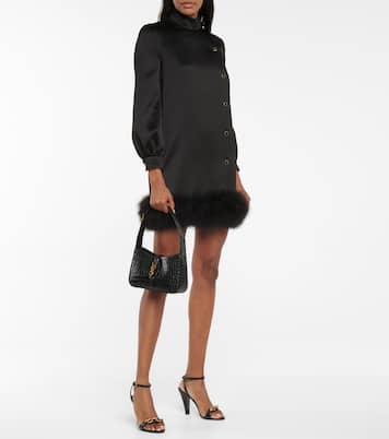 Schultertasche Le 5 à 7 aus Leder | Saint Laurent