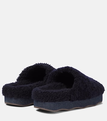 Wavy shearling slides | Chloé