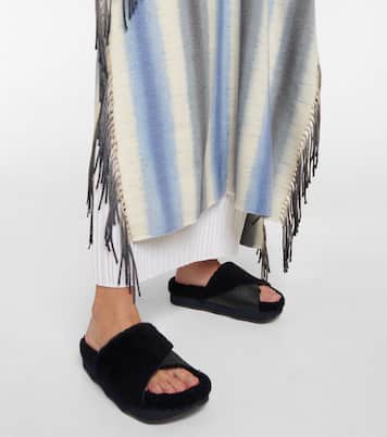 Wavy shearling slides | Chloé