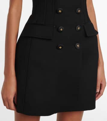Wool bustier minidress | Dolce&Gabbana