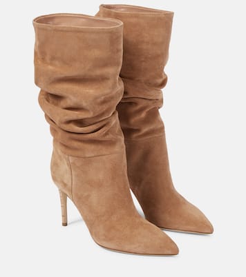 Slouchy suede boots | Paris Texas