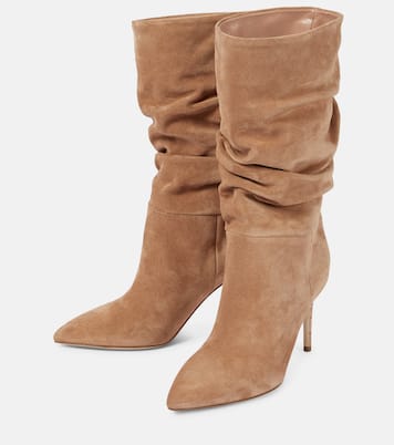 Slouchy suede boots | Paris Texas