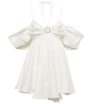 Embellished off-shoulder minidress | Rasario
