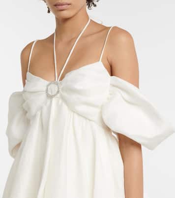 Embellished off-shoulder minidress | Rasario