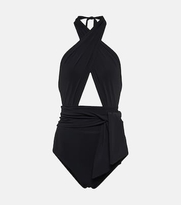 Cutout halterneck swimsuit | Karla Colletto