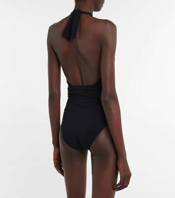 Cutout halterneck swimsuit | Karla Colletto