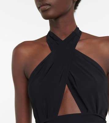 Cutout halterneck swimsuit | Karla Colletto