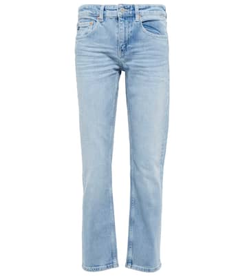 Girlfriend mid-rise cropped jeans | AG Jeans