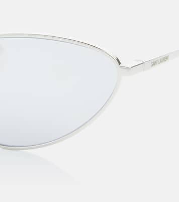Occhiali da sole ovali in metallo | Saint Laurent