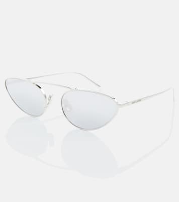 Occhiali da sole ovali in metallo | Saint Laurent