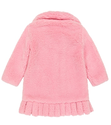 Mantel aus Faux Fur mit Fransen | Monnalisa