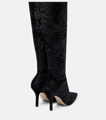 Mama over-the-knee velvet boots | Paris Texas