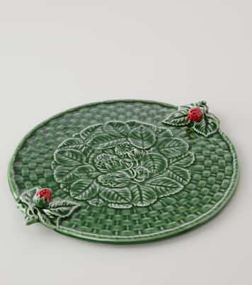 Strawberries ceramic cheese tray | Bordallo Pinheiro