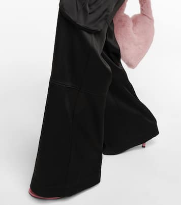 Pantalon cargo à taille basse en satin | Blumarine