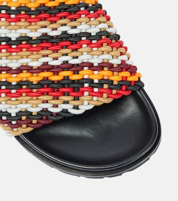 Striped slides | Dries Van Noten