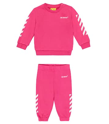 Baby Helvetica sweatshirt and sweatpants set | Off-White Kids