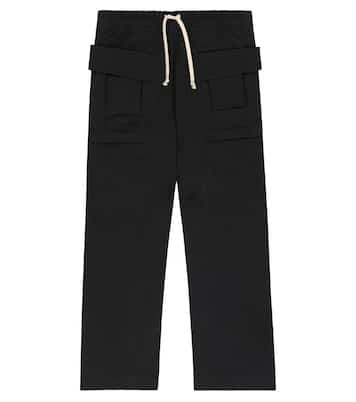 Pantalones cargo anchos de algodón | Rick Owens Kids