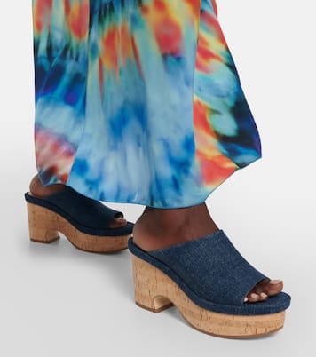 Mules con plataforma Oli en denim | Chloé