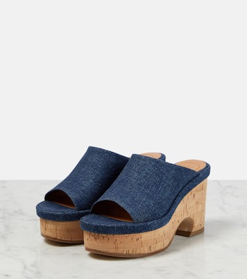 Mules con plataforma Oli en denim | Chloé