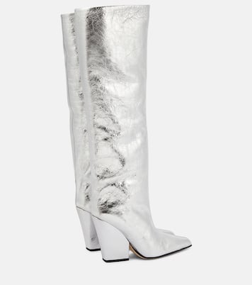 Jane metallic leather knee-high boots | Paris Texas