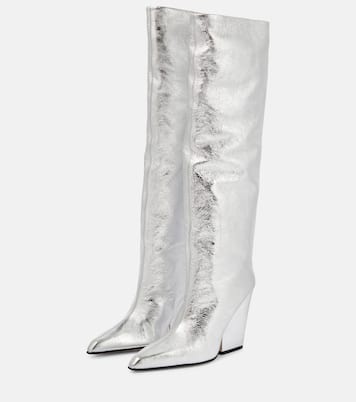 Jane metallic leather knee-high boots | Paris Texas