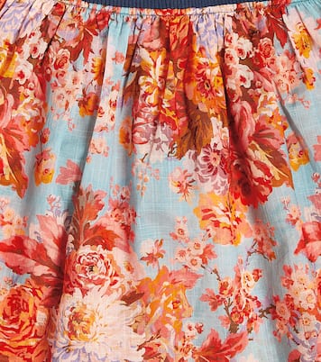Falda Devi de algodón floral | Zimmermann Kids