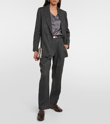 Gerade Mid-Rise-Hose | Brunello Cucinelli