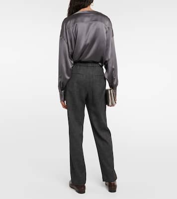 Gerade Mid-Rise-Hose | Brunello Cucinelli