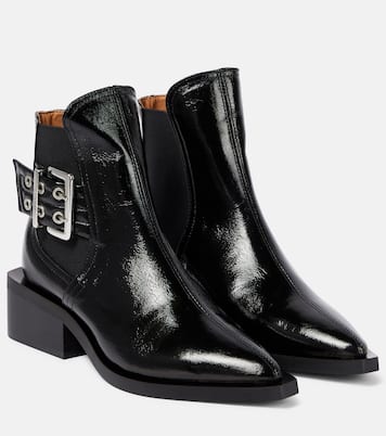Bottines Chelsea en cuir synthétique | Ganni