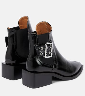 Bottines Chelsea en cuir synthétique | Ganni