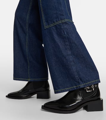 Bottines Chelsea en cuir synthétique | Ganni