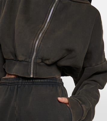 Sudadera cropped de algodón con capucha | Entire Studios