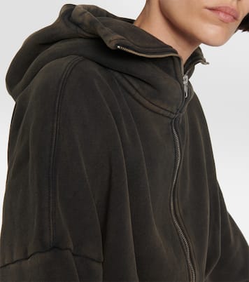 Sudadera cropped de algodón con capucha | Entire Studios