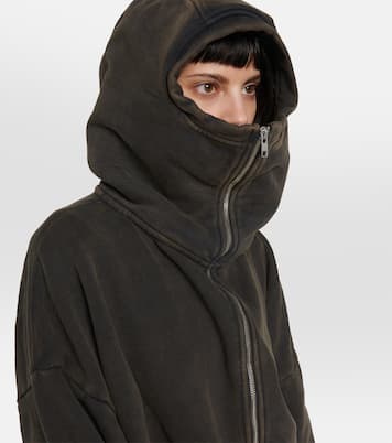 Sudadera cropped de algodón con capucha | Entire Studios