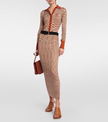 High-Rise-Maxirock aus Strick | Missoni