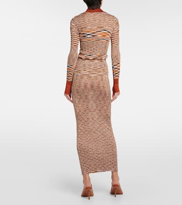 High-Rise-Maxirock aus Strick | Missoni