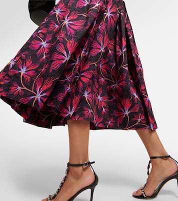 Caprice floral cotton poplin midi dress | Ulla Johnson