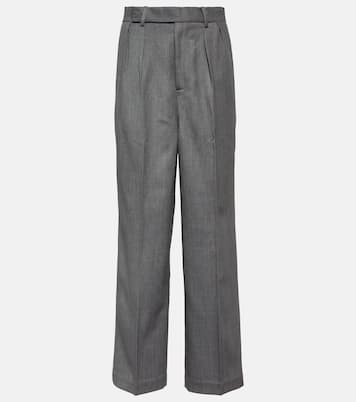 Wool-blend twill straight pants | Jacques Wei