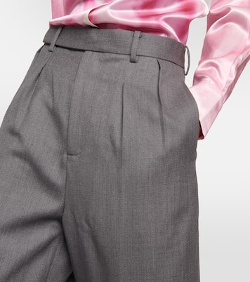 Wool-blend twill straight pants | Jacques Wei