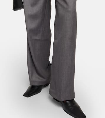 Wool-blend twill straight pants | Jacques Wei