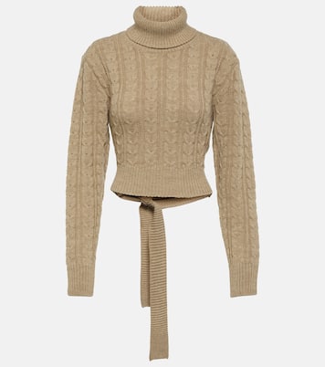 Jersey cropped en mezcla de lana | MM6 Maison Margiela